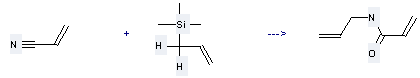 2-Propenamide,N-2-propen-1-yl- can be prepared by acrylonitrile and allyl-trimethyl-silane at the temperature of 0 °C